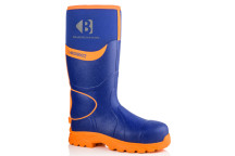 Buckler Wellington Boot BBZ8000 Blue/Hi Vis Orange Size 7