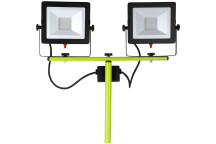 Luceco Eco Slimline Tripod LED Work Light 2x1600lm EFLDTT50B50