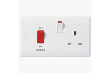 BG Cooker Switch with Socket Round Edge 871-01