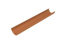 Hepworth Clay Plain Ended Channel Pipe 100mm Length 0.6m - CPP2/1