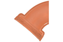 Hepworth Clay L/H 1/2 Sect Branch Channel Bend 115° 150mm - CX2/6L