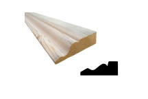 25 x  75 mm Architrave Ogee Redwood 5ths U/S