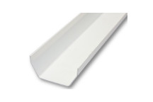 Rainwater Square Section Gutter White 4.0M RS201