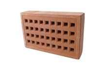 Clay Air Brick Square Hole 215x140mm Red