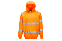 Portwest Hi-Vis Hooded Sweatshirt Orange B304 L