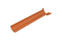 Hepworth Clay Socketed Channel Pipe 150mm Length 1m - CP3/2