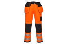 Portwest Hi-Vis Stretch Holster Trouser Orange/Black PW306 36\"