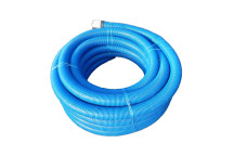 Land Drain 80mm x 25M Coil Perforated Blue