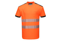 Portwest Hi-Vis T-Shirt Short Sleeve Orange/Black T181 XXL