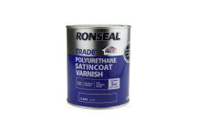 Ronseal Trade Polyurethane Satincoat Varnish Clear 750ml