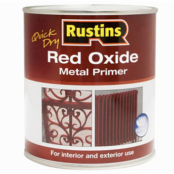 Rustins Quick Dry Red Oxide Metal Primer 1Ltr