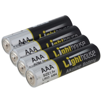 Lighthouse AAA Batteries          Pack 4