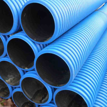 Ridgiduct 300mm x 6m Plain Ended Blue Water Duct