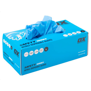 Ox Nitrile Disposable Gloves XL (Pack 100)