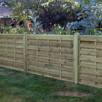 Square Horizontal Fence Panel 120cm x 180cm (Catalogue Product)
