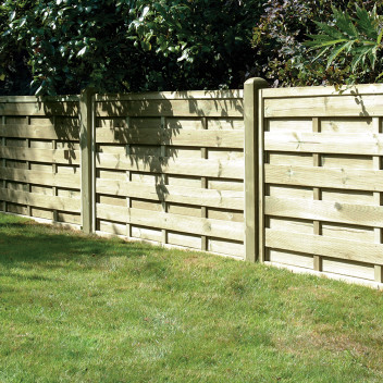 Square Horizontal Fence Panel   90cm x 180cm (Catalogue Product)