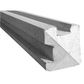 Slotted Concrete Corner Post 125x125x2055mm (6\'9\")