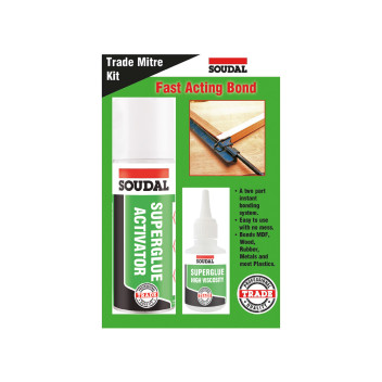 Soudal Trade Mitre Kit - Superglue with Activator