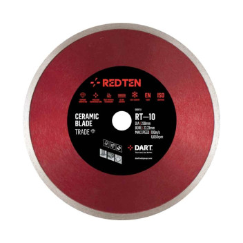 DART Red Ten Smooth Cut Diamond Ceramic Blade RT-10 115mm/22mm
