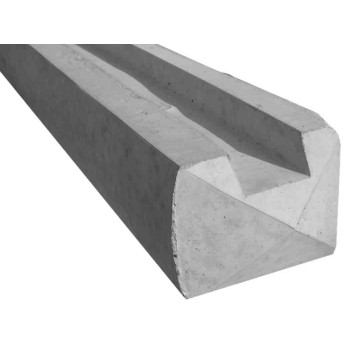 Slotted Concrete End Post 125x100x2360mm (7\'9\")