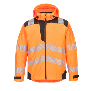 Portwest Hi-Vis Extreme Rain Jacket Orange/Black PW360-PW3 L