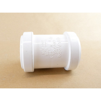 Waste Pipe Straight Coupling 40mm White WP26W