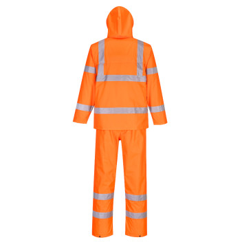 Portwest Hi-Vis Packaway Rainsuit Orange H448 XXL