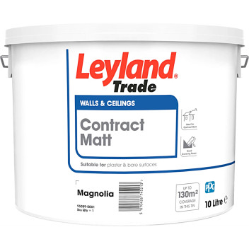 Leyland Trade Contract Matt Magnolia 10Ltr