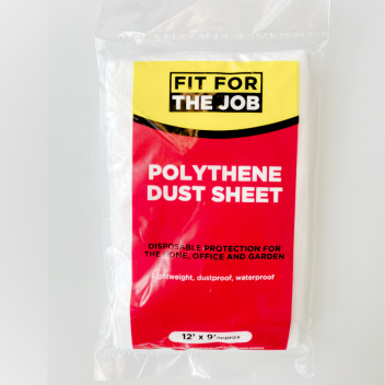 Polythene Dust Sheets 12\' x 9\' (3.6 x 2.7m)
