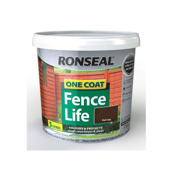 Ronseal Fence Life OC Dark Oak 5Ltr
