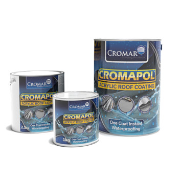 Cromapol Acrylic Roof Coating Black 1Kg