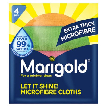 Marigold Let It Shine! - Microfibre Cloths (Pack 4)