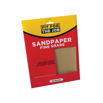 Fine Sandpaper 10 Sheets FFJASP10F