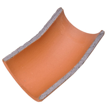 Hepworth Clay Plain Ended Channel Bend 15° 300mm - VCB4/4