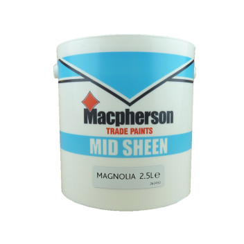 Macpherson Trade Mid Sheen Emulsion Magnolia 2.5Ltr