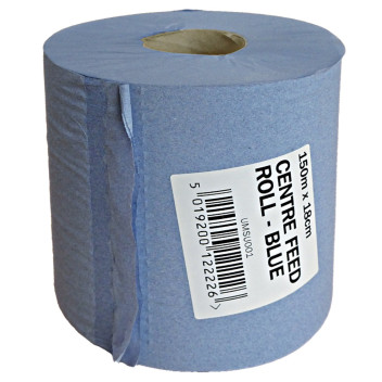 Prodec Centre Feed Paper Roll Blue 150M UMSU001